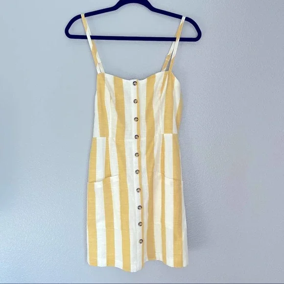 Forever 21 Dresses Forever Striped Mini Dress Button Up